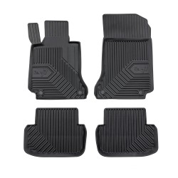 Tappetini per auto no. 77 compatibili con Mercedes-Benz Classe E Coupe C207 2009-2017 su misura in gomma  | Note: Coupe | Set di tappetini premium | Materiale TPE durevole | Bordi più alti